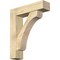 Ekena Millwork Legacy Block Rough Sawn Bracket w/ Offset Brace, Douglas Fir, 8"W x 32"D x 38"H BKT0806X32X38LEC05RDF - alternate 1